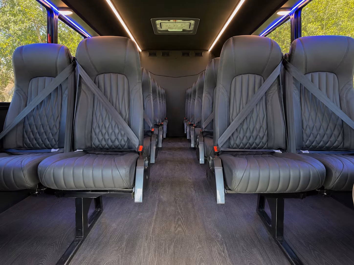 15 passenger minibus interior