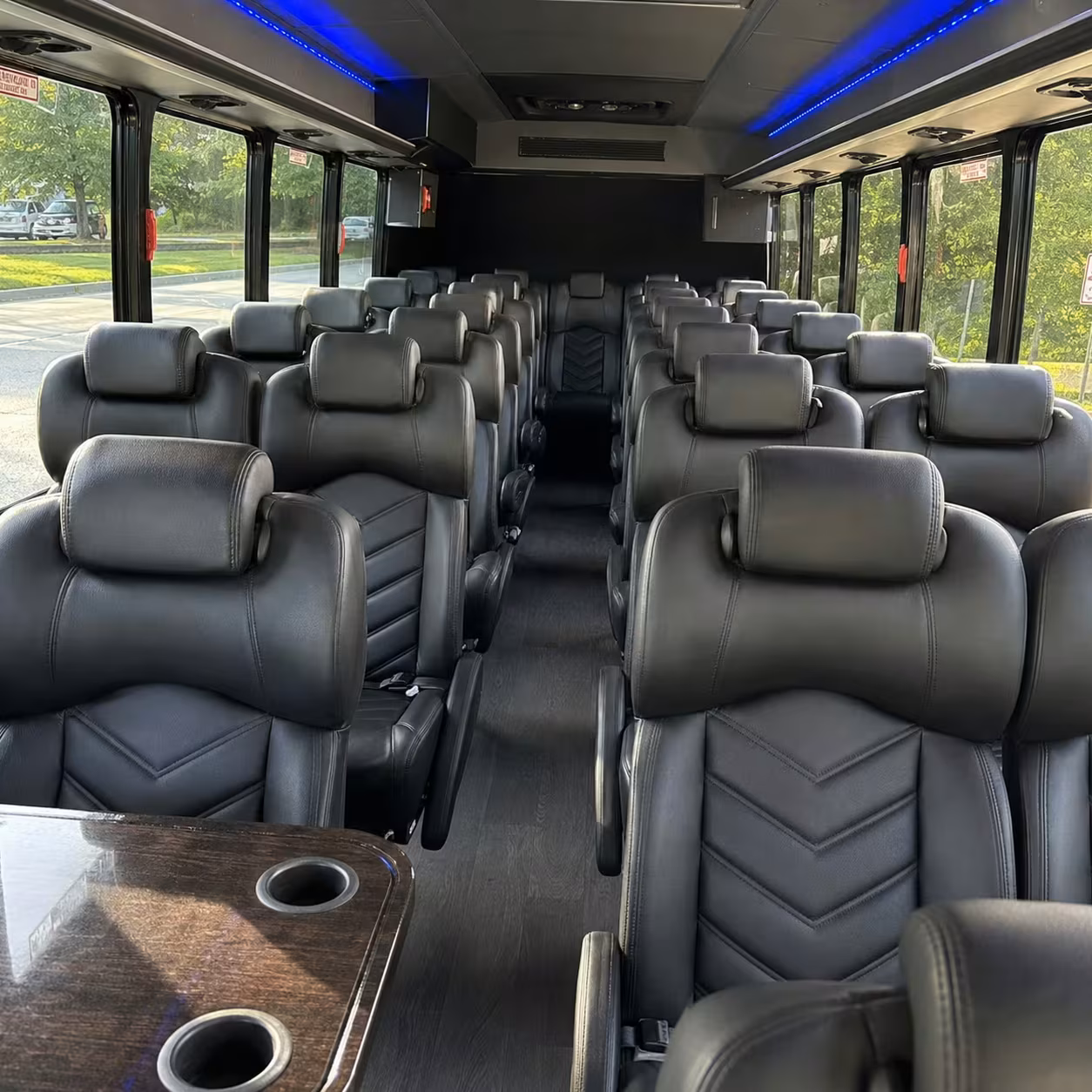 25 passenger minibus interior